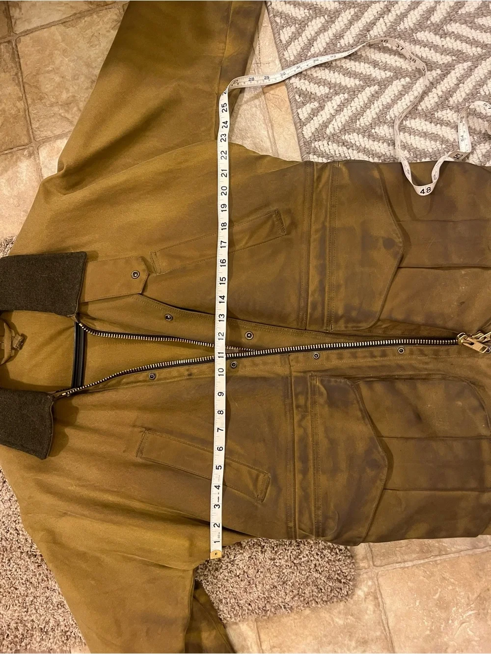 Filson Men's Tan Wax Canvas Jacket
